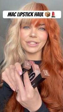 Mac Lipstick Haul and Try on (#maccosmetics #lipcombo )