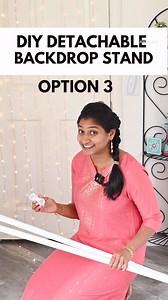 Vishnu Priya on Instagram: "DIY Detachable Backdrop Stand Option 3 You can make this stand in different sizes as per your need. I am using ✅ 3/4 inch PVC pipes - 5 feet - 3 ✅ 3/4 inch 90 degree connector - 6 ✅ 3/4 inch T shaped connectors - 2 ✅ 3/4 inch PVC pipes - 6 inch - 4 Got supplies from @homedepot I hope you enjoyed watching this reel and got some ideas for your next DIY Please SHARE,FOLLOW and SAVE, COMMENT and let me know you liked this DIY, double tap to give it a ❤️ If you want links