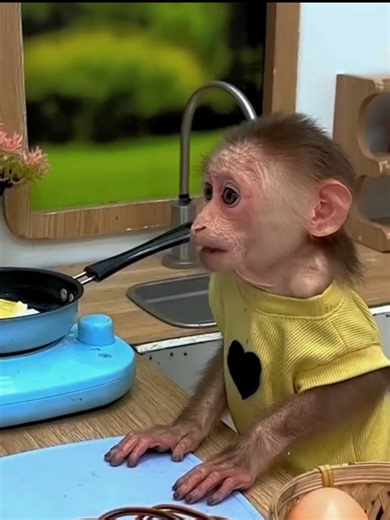 Annie the Monkey Harvests Giant Golden Melon for Jam