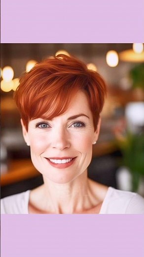 amazing short hairstyles for women with red hair #shorts #redhair #shorthair #pixiehaircut #haircut