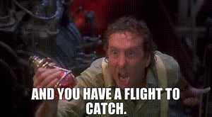 And you have a flight to catch.