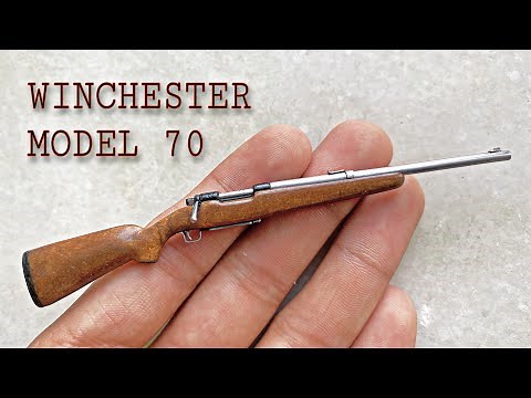 Winchester Model 70 - MINIATURE RIFLE - DIY Craft