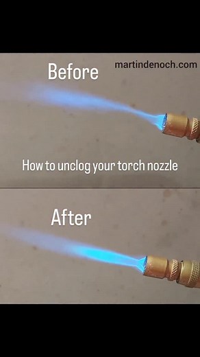 66K views · 2K reactions | This is how I clean my torch nozzles! After hours of burning time, the nozzle collects a lot of the impurities that are always present in your gas container. Those unwanted substances get stuck on the nozzle tip and clogging it. One or two times a year, I clean all the nuzzles by running them in my ultrasonic cleaner. It works just great! . . . #tooltime #tutorial #studiojewelry | Martin Denoch Silversmith | Facebook