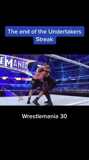 The end of the Undertakers Streak #WWE #wwechampion #wwetiktok #wwefan #wweraw #wwefans #undertaker #brocklesnar #lesnar #WrestleMania | Legend Killer