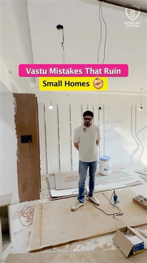 Alok Bhadane on Instagram: "4 Vastu Mistakes That Make Small Homes Feel Smaller😍😍 Most small homes don’t feel cramped because of size, they feel cramped because of Vastu mistakes made unknowingly. These simple errors can disturb flow of light, air and positivity inside the house. In this video I’m sharing 4 common Vastu mistakes that ruin small homes: 1️⃣ Overcrowding Furniture Too many bulky sofas and chairs block free movement and energy flow, especially in the center of the house. ✔️ Choose