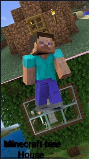 How to Build a Cherry Tree House in Minecraft #minecraft #shorts