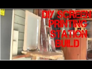 DIY Wall Mounted Silk Screen Printing Station Build Time Lapse