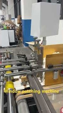 Window patching machine for paper carton box production