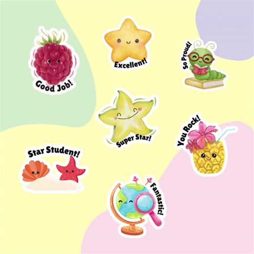 Cute Reward Stickers for Kids – Fun & Motivational Stickers for Toddlers and Preschoolers!! - Etsy