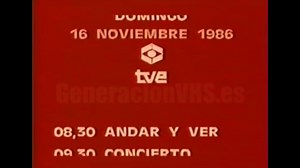 Así era un avance de programación en 1986 | Generación VHS