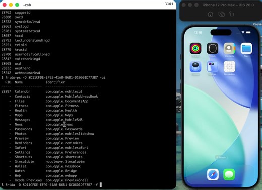 Frida 17.4 Released introduces Simmy, a new backend for Apple’s Simulators on macOS https://frida.re/news/2025/10/12/frida-17-4-0-released/ | Seguridad en tu red