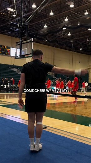 First game cheering! Big moment for Timmy over here :) 💚 #cheerleading #collegecheer #homeopener #mlm #diml #relatable #explorepage #dailyviral @alaninutrition @target @fsccheer | Timmy_spagnolo