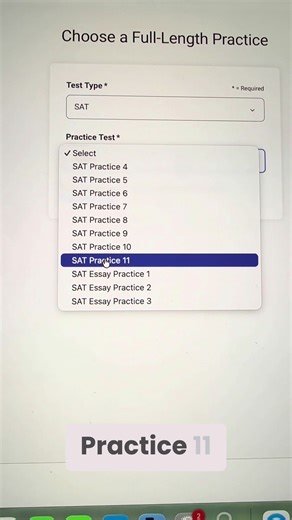 New SAT Practice Test 11 Released! | sat test