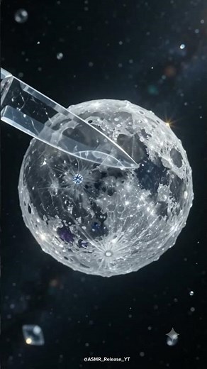 What If the Moon Was Made of Crystal? 🌙💎 Satisfying ASMR Crystal Cutting