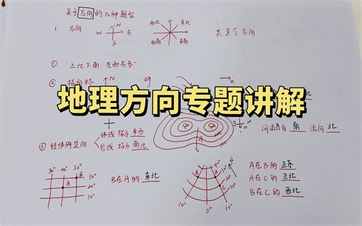 还不会方向题目的同学请看过来！！！