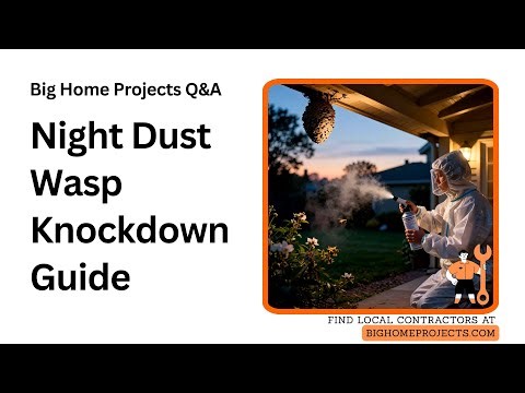 Nighttime Pyrethroid Dust Nest Knockdown — Bee Safe Tips