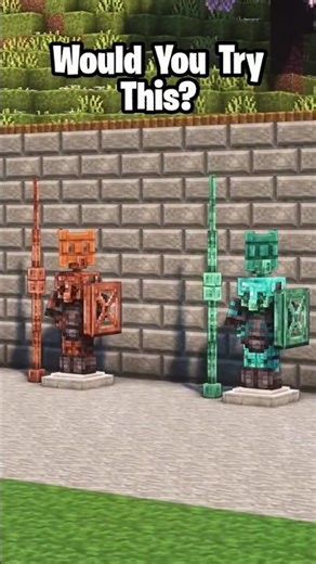 This is a robot in armor. #minecraft #youtubeshorts #minecraftrealistic