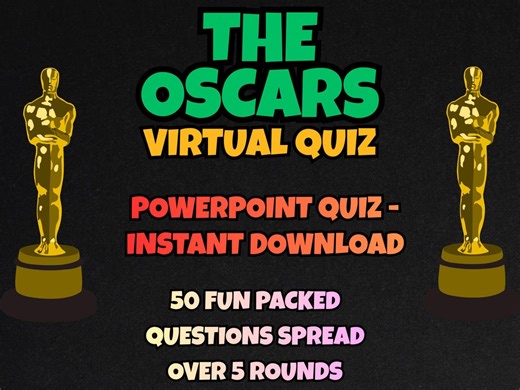 Oscars Virtual Quiz (powerpoint Quiz - Instant Download) - Etsy