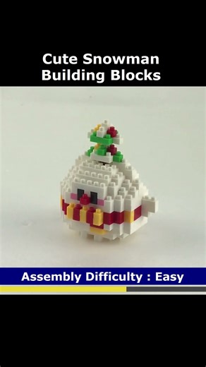 Snowman W3004 Blocks Preview #Christmas #Snowman #W3004 #Lego #MiniBlock #NanoBlock