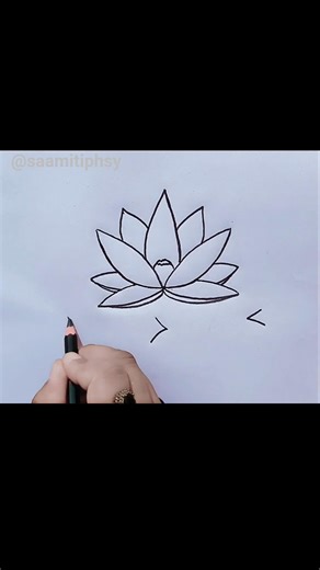 How to Draw a Water Lily | Easy drawing tutorial #pencildrawing #trending ‪@saamitiphsy‬