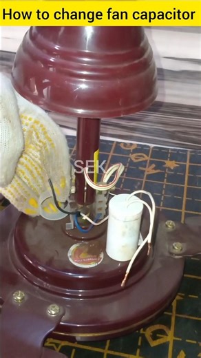 How to change fan capacitor #fanceilingfan