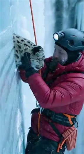 Snow Leopard Frozen in Ice 🐆❄️ | Brave Mountain Rescue