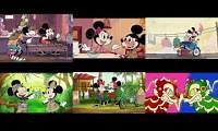 Mix of 6 videos from youtube : all 6 mickey go local shorts at once