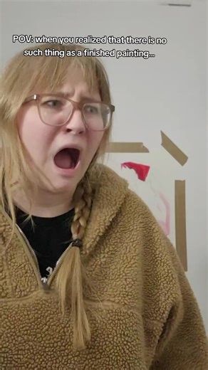 its all just in your head 🥲 #artist #art #artwork #painting