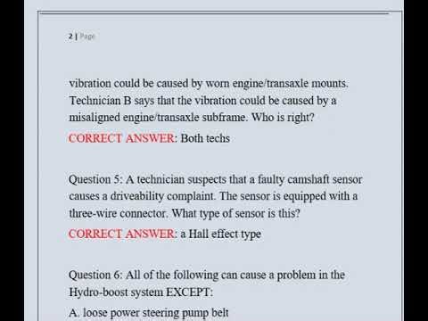 ASE Auto Maintenance & Light Repair Test
