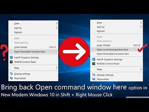 Open command window here option missing Fix "Easiest Way" 🔥🔥