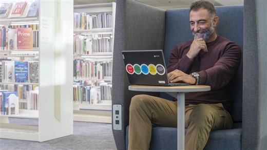 No Wi-Fi? No problem! Stay connected at Calgary Public Library. Your library card gives you free access to Wi-Fi and printing services. Perfect for students, remote workers, or anyone on the go. Learn more by visiting our website at: https://bit.ly/46cfkSM | Calgary Public Library