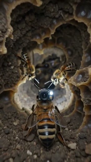 This Bee Has a Camera! 😱🐝”| Wait Until You See What This Bee Does! 😱 The Secret Life of Honey Bees 🐝