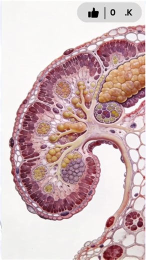 Internal view of Frog's Pancreas cross section