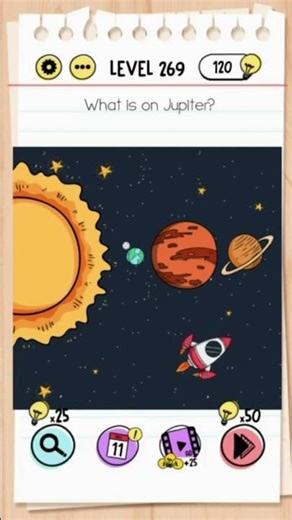 Brain Test Level 269 Answer | What is on Jupiter?