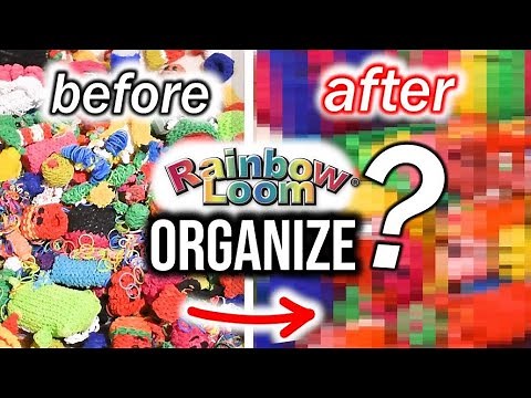 ORGANISING my RainbowLoom COLLECTION BOX! Kittycatloom
