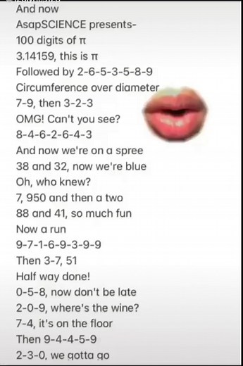 The Pi Song (100 digits of Pi) AsapSCIENCE #fyp #foryoupage #lyrics #pi