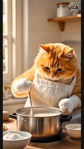 "Crazy Cooking with a Funny Cartoon Cat 🐱🔥" #ytshorts #viral #trending #shortvideo #shorts #short