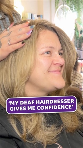 189K views · 3.2K reactions | "It makes a huge difference to them." ❤️ Nottingham hairdresser Nat Bloor - who uses British Sign Language - has a growing list of deaf clients who travel across the country to get their hair done by her. . . . #nottingham | BBC Nottingham | Facebook