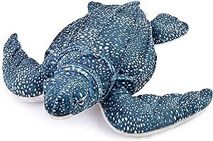 Simulation Leatherback Turtle Stuffed Plush Toy - 12inch Lifelike Sea Creeping Animals Tortoise Rex Plushie Toys Figur, Super Soft Plush Dolls for Kids Stuffed Model Toys, Gifts for Kids (Leatherback)