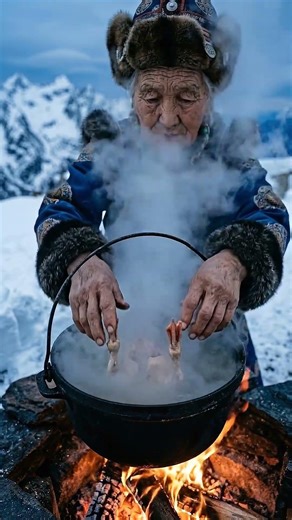 Wilderness Cooking Hack: Prepping Meat with Fresh SNOW! ❄️🔥