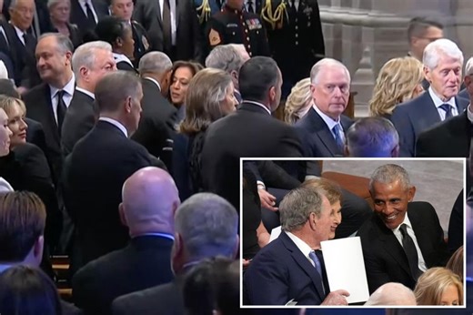 Jimmy Carter funeral live updates: Obama whispers in Harris’ ear as service ends