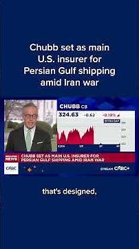 Chubb set as main U.S. insurer for Persian Gulf shipping amid Iran war