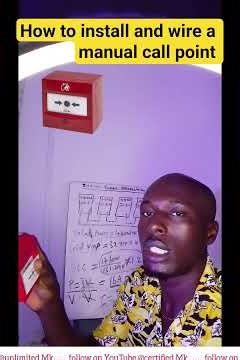 how to install and wire a manual call point.#electrical