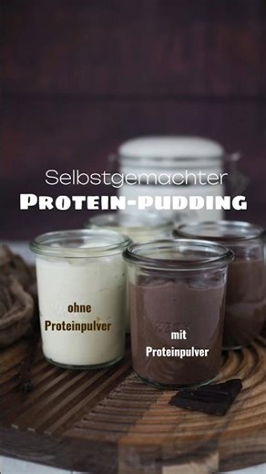 Homemade protein pudding
