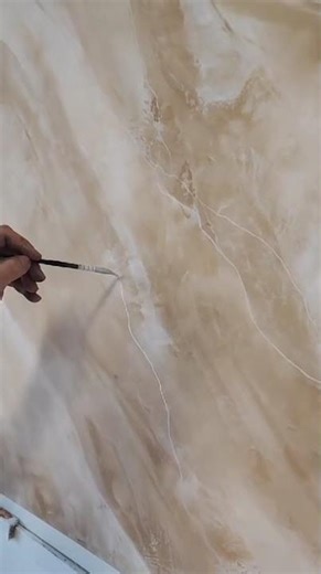 Enduit effet marbre – Technique des lignes pour une finition élégante