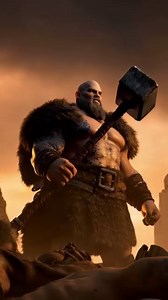 Epic Norse God Animation: Battle-Hardened Warrior Triumphs! ⚡️🔥