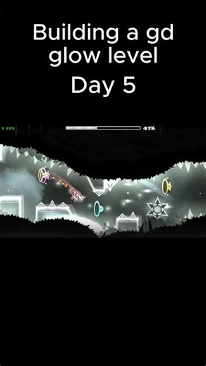 Building a Geometry dash glow level