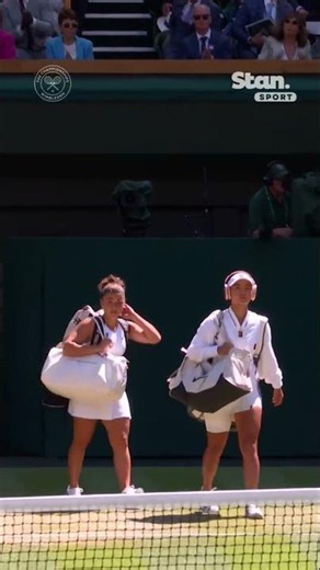 Eala is back on Centre Court to take on Paolini in front of Roger Federer! 👀 #StanSportAU #Wimbledon