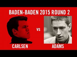 Grenke Chess Classic 2015 Round 2 Magnus Carlsen vs Michael Adams