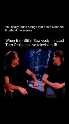 Bloopers & Behind The Scenes on Instagram: "Ben Stiller once delivered one of the most memorable celebrity impressions on live television when he flawlessly imitated Tom Cruise during an awards show appearance. Stiller didn’t just copy Cruise’s voice — he studied the intensity, facial expressions, confident posture, and hyper-focused energy that Cruise is known for, exaggerating them just enough to make the impression hilarious while still feeling accurate. What made the moment stand out was how